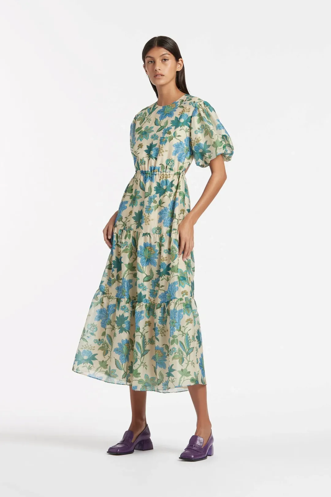 Sir The Label Celia Open Back Dress Marguerite Print Size 3 / AU 12 for rent on The Volte - main image