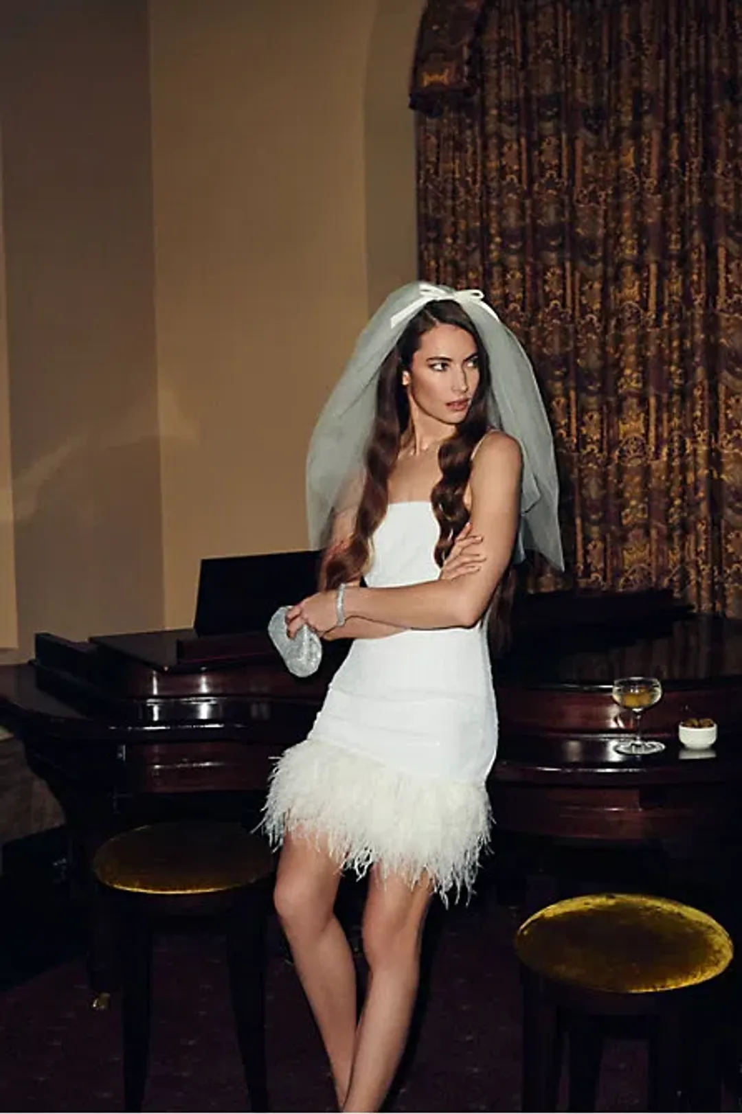 Rebecca Vallance Sylvie Mini Dress White Size 8 for rent on The Volte - main image