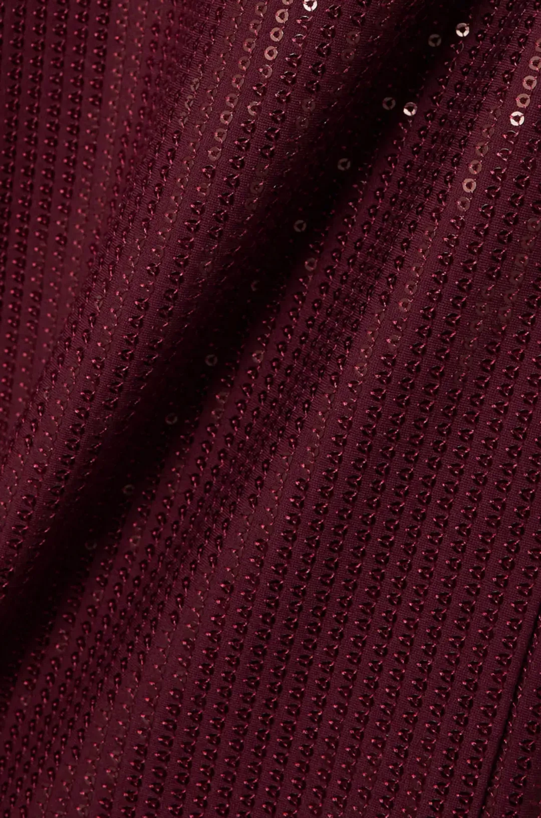 Yara Sequined Jersey Turtleneck Maxi Dress Burgundy Size 10 for rent on The Volte - main image