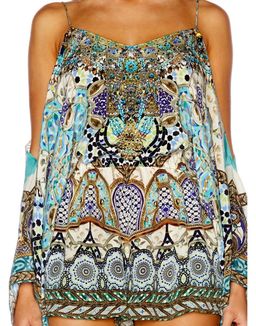 Camilla Meet Me in Casablanca Off-Shoulder playsuit  for rent on The Volte - image 2