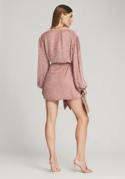 Retrofete Gabrielle Robe Mini Dress Pink Size 14  for rent on The Volte - image 3