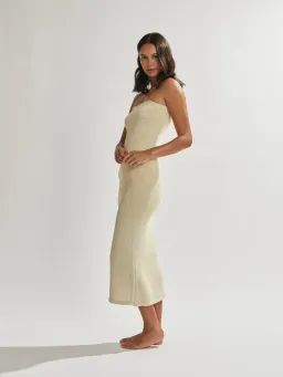 One Mile the Label Cora Maxi Dress Custard Size 6  for rent on The Volte - image 2