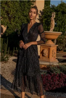 Sheike All That Sparkles Dress Ink Navy Size 8 for rent on The Volte - image 4