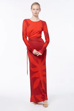 Manning Cartell Incredible Flame Tree Dress Red Size 10 for rent on The Volte - image 1