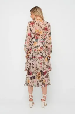 Sheike Cupid Floral Tiered Dress Mulit Size 6  for rent on The Volte - image 2