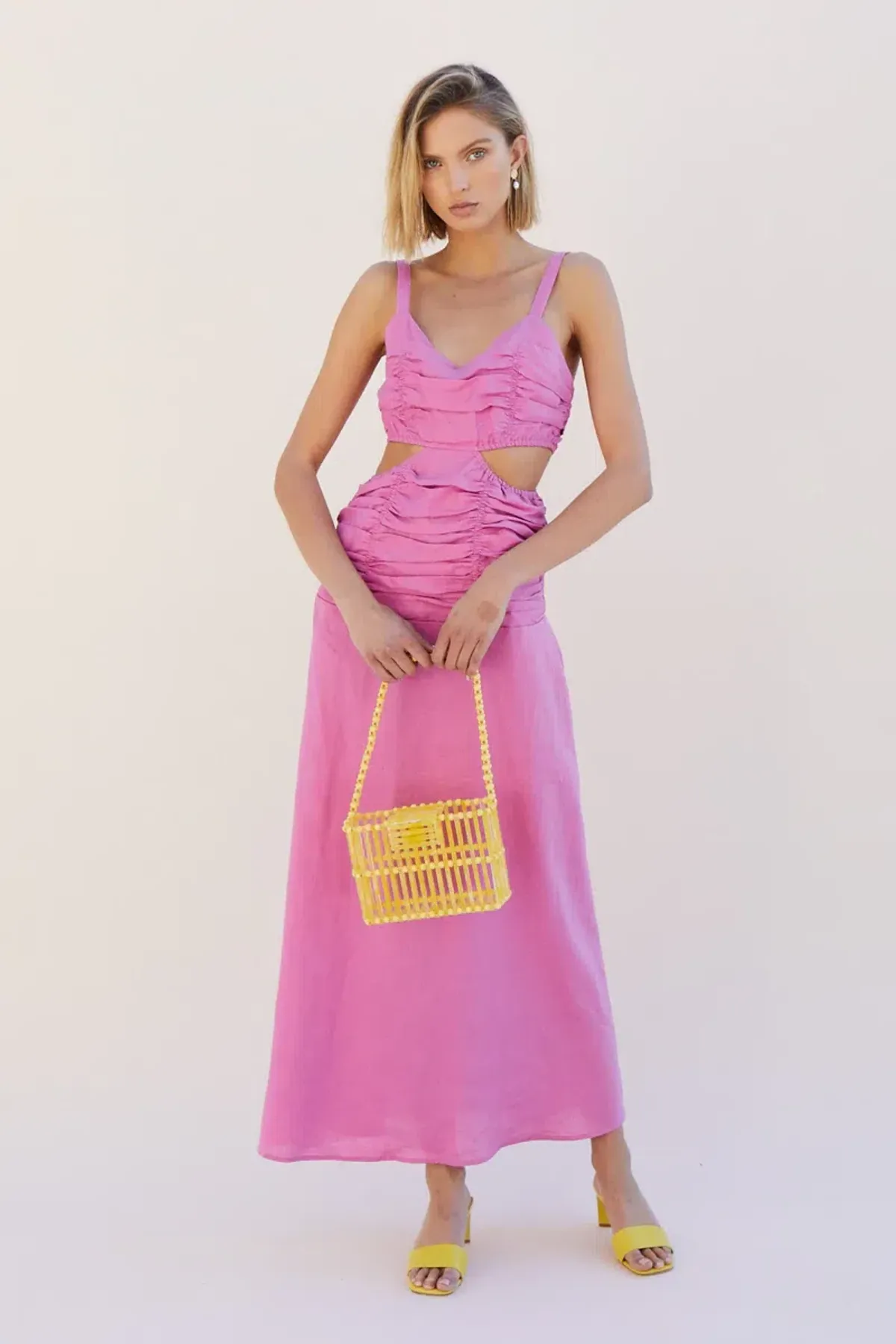 Suboo Aster Maxi Dress Pink Size 8 for rent on The Volte - main image