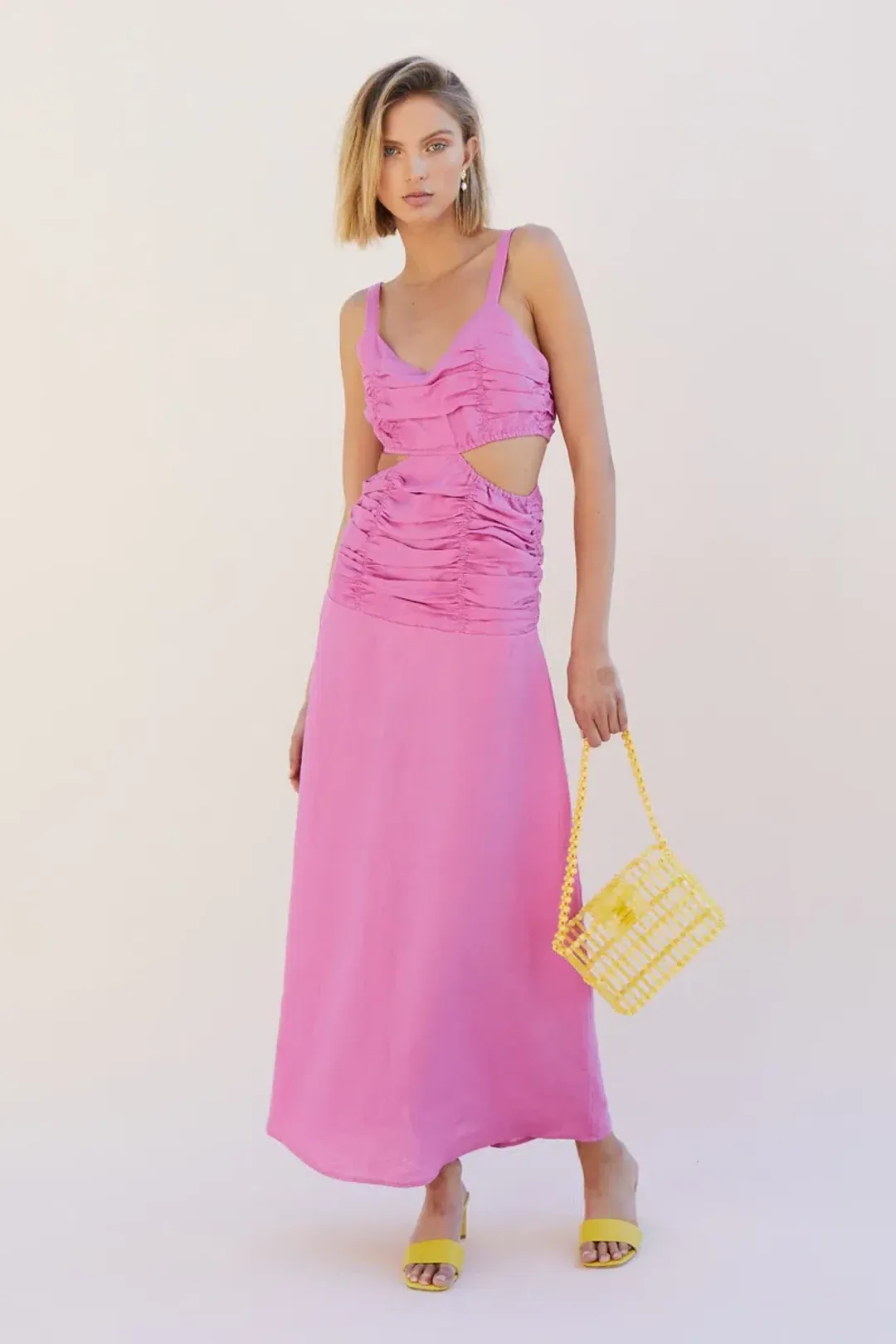 Suboo Aster Maxi Dress Pink Size 8 for rent on The Volte - main image