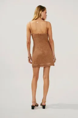 Suboo Simone Eyelet Dress Brown Size 6 for rent on The Volte - image 2