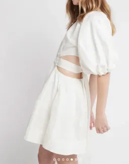 AJE Psychedelia Cut Out Mini Dress White Size 6 for rent on The Volte - image 6