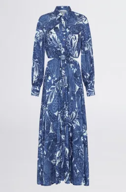 Sheike Casablanca Dress Icy Paisley Print Size 8 for rent on The Volte - image 4