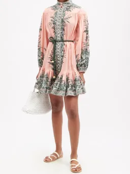 Zimmermann Moonshine Floral Mini Dress Print Size 10 for rent on The Volte - image 1