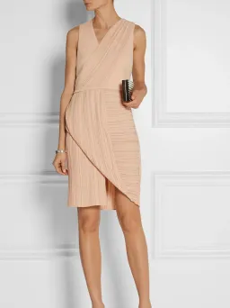 Dion Lee Wrap Effect Plisse crepe dress for rent on The Volte - image 1