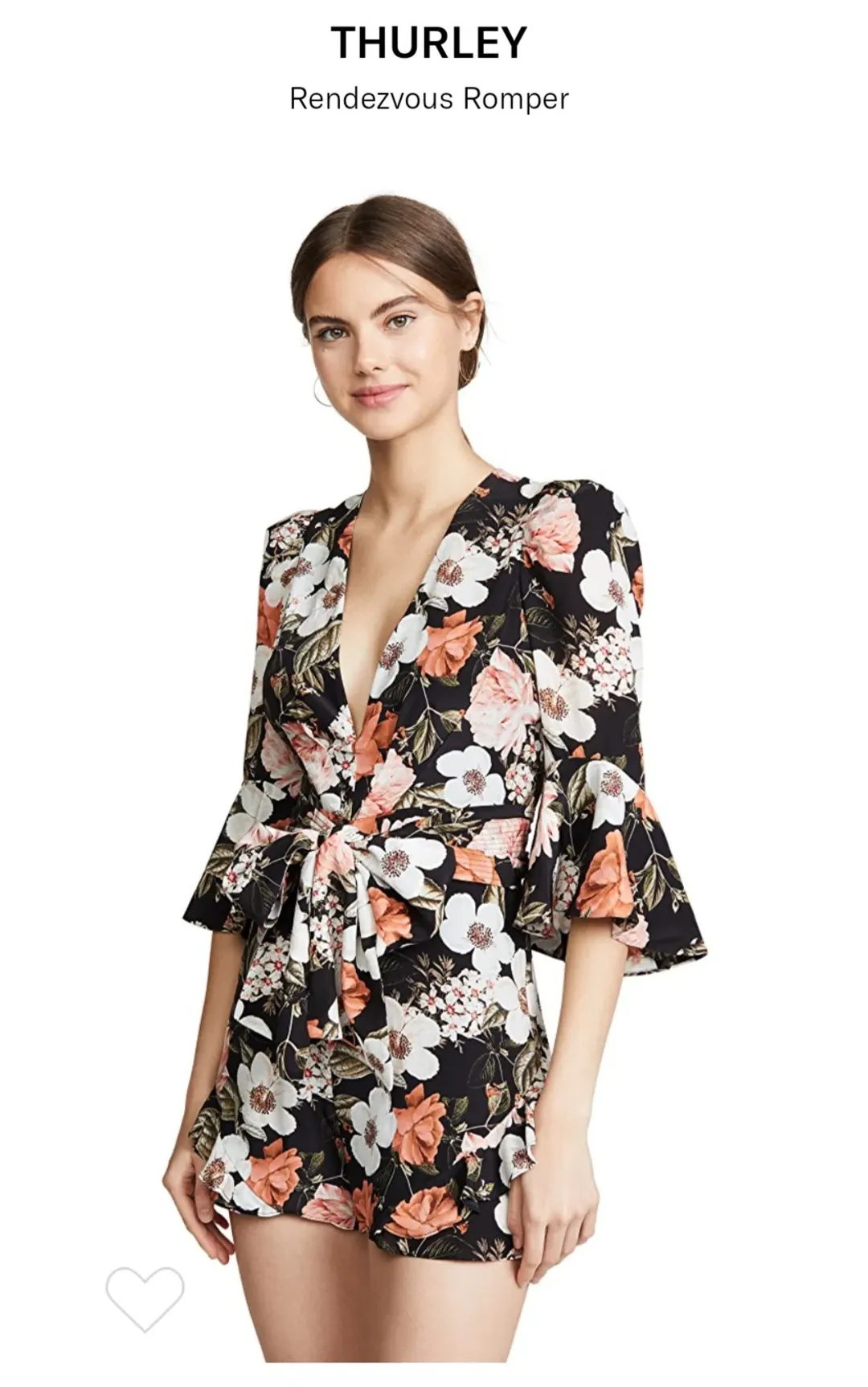 Thurley Rendezvous Playsuit Floral Print Size 10 for rent on The Volte - main image