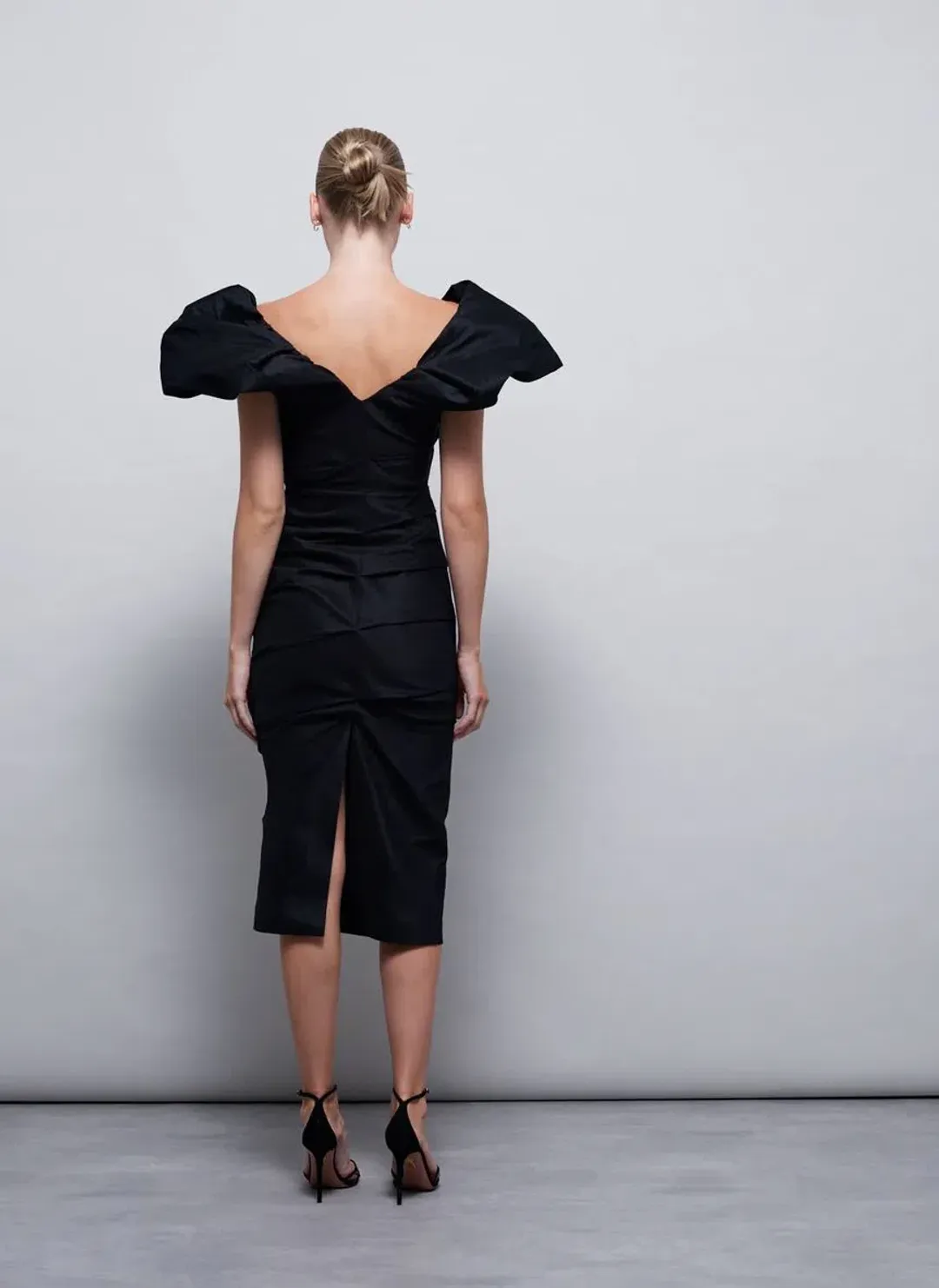 Rachel Gilbert Frey Dress Black Size 3 / AU 12 for rent on The Volte - main image