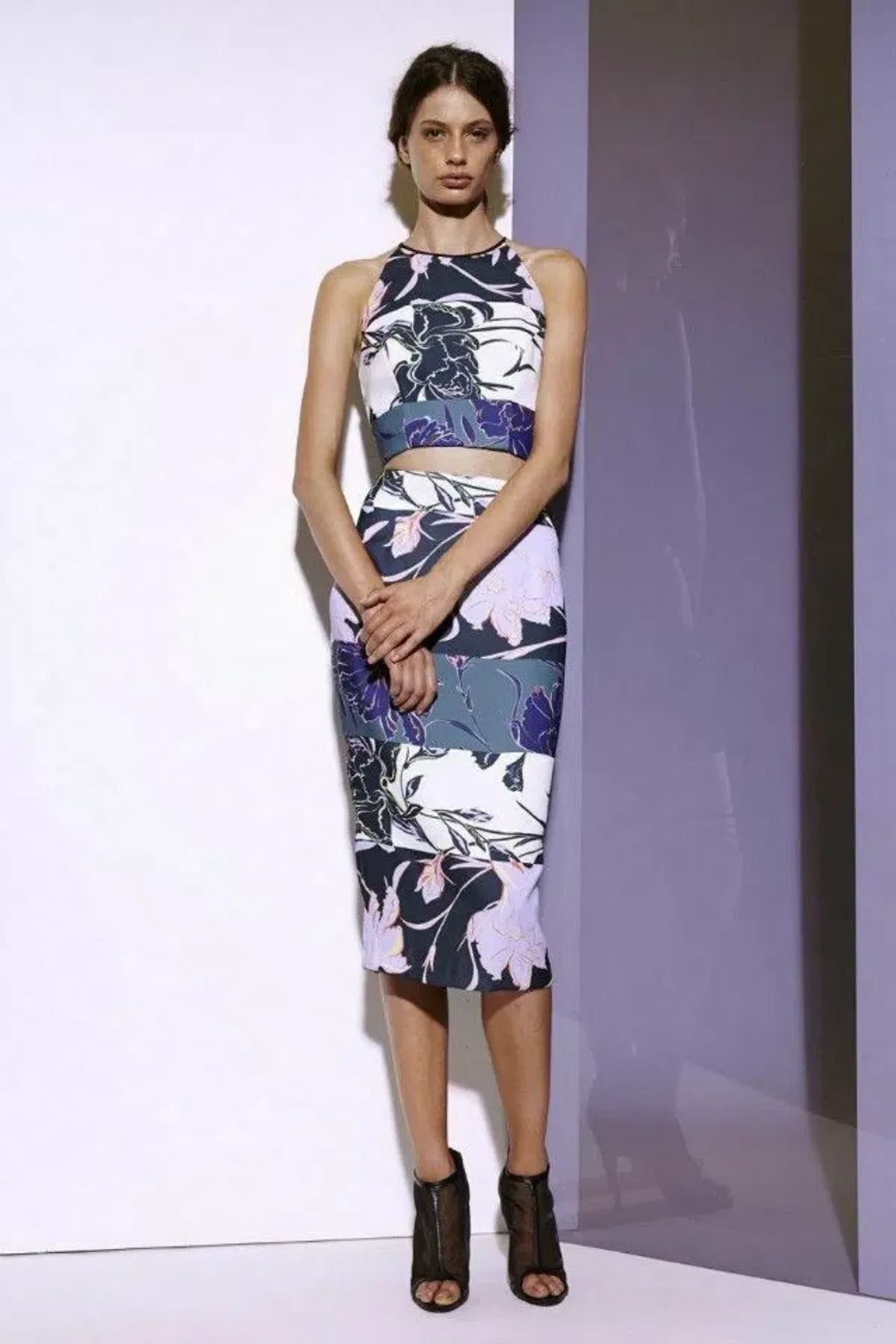 Shona Joy Two Piece Set Print Size 8 skirt/10 top for rent on The Volte - main image