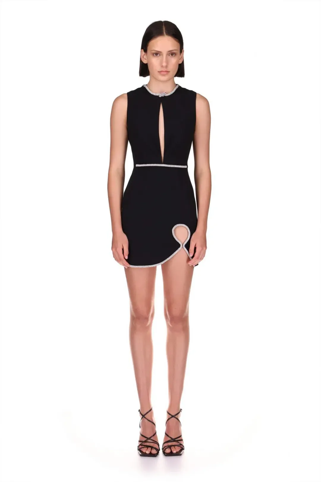 Nicola Finetti Carla Mini Dress Black Size 6 for rent on The Volte - main image