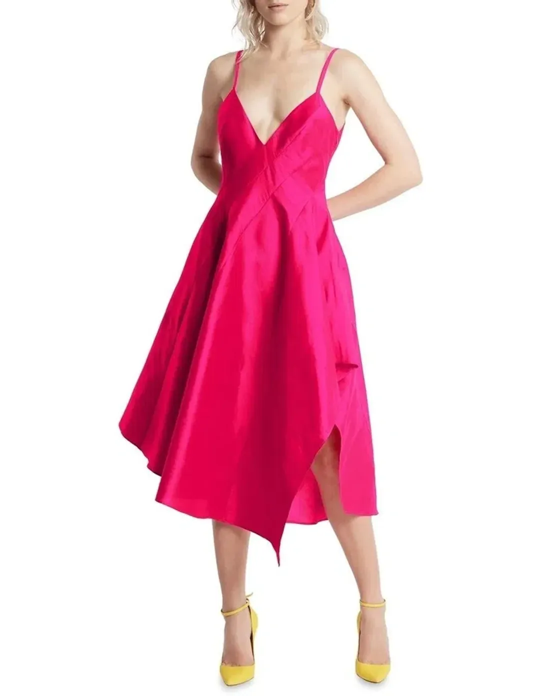 Sass and Bide Bright Futures Midi Dress Pink Size 6  for rent on The Volte - main image