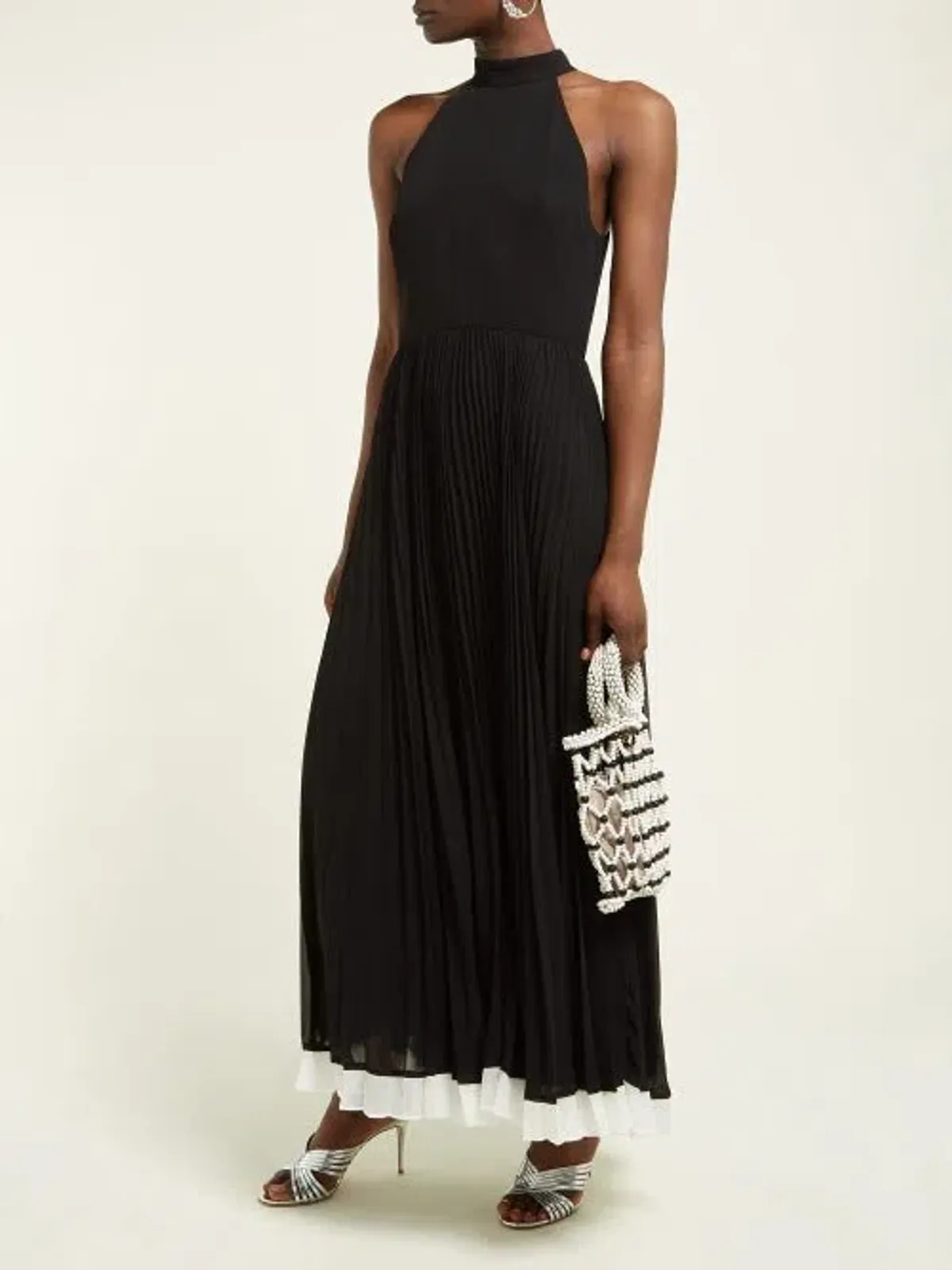 Zimmermann Sunray Belted Pleated Chiffon Midi Dress Size 0 for rent on The Volte - main image