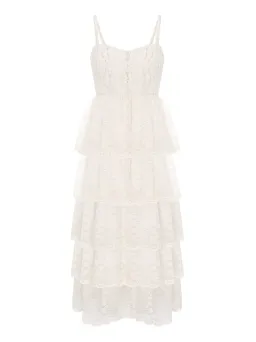 Alice McCall Creme Moonstruck Midi Dress Cream Size 12 for rent on The Volte - image 6