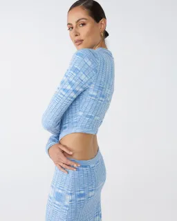 Blue Lover Cartia Knit Dress Blue Size 8 for rent on The Volte - image 4