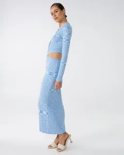 Blue Lover Cartia Knit Dress Blue Size 8 for rent on The Volte - image 3