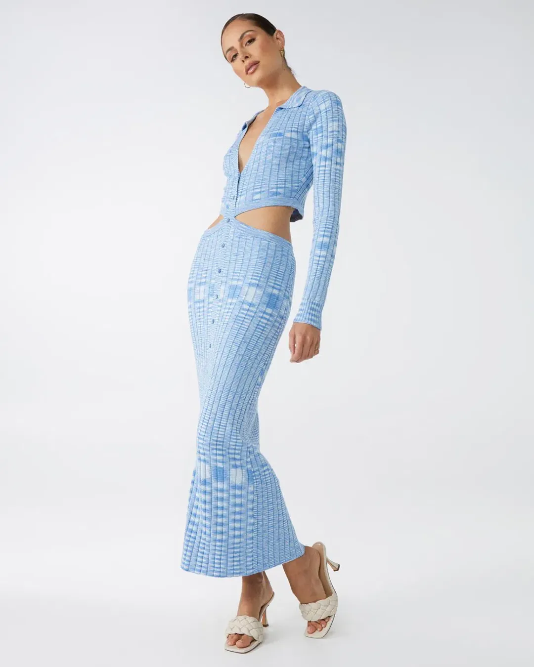 Blue Lover Cartia Knit Dress Blue Size 8 for rent on The Volte - main image