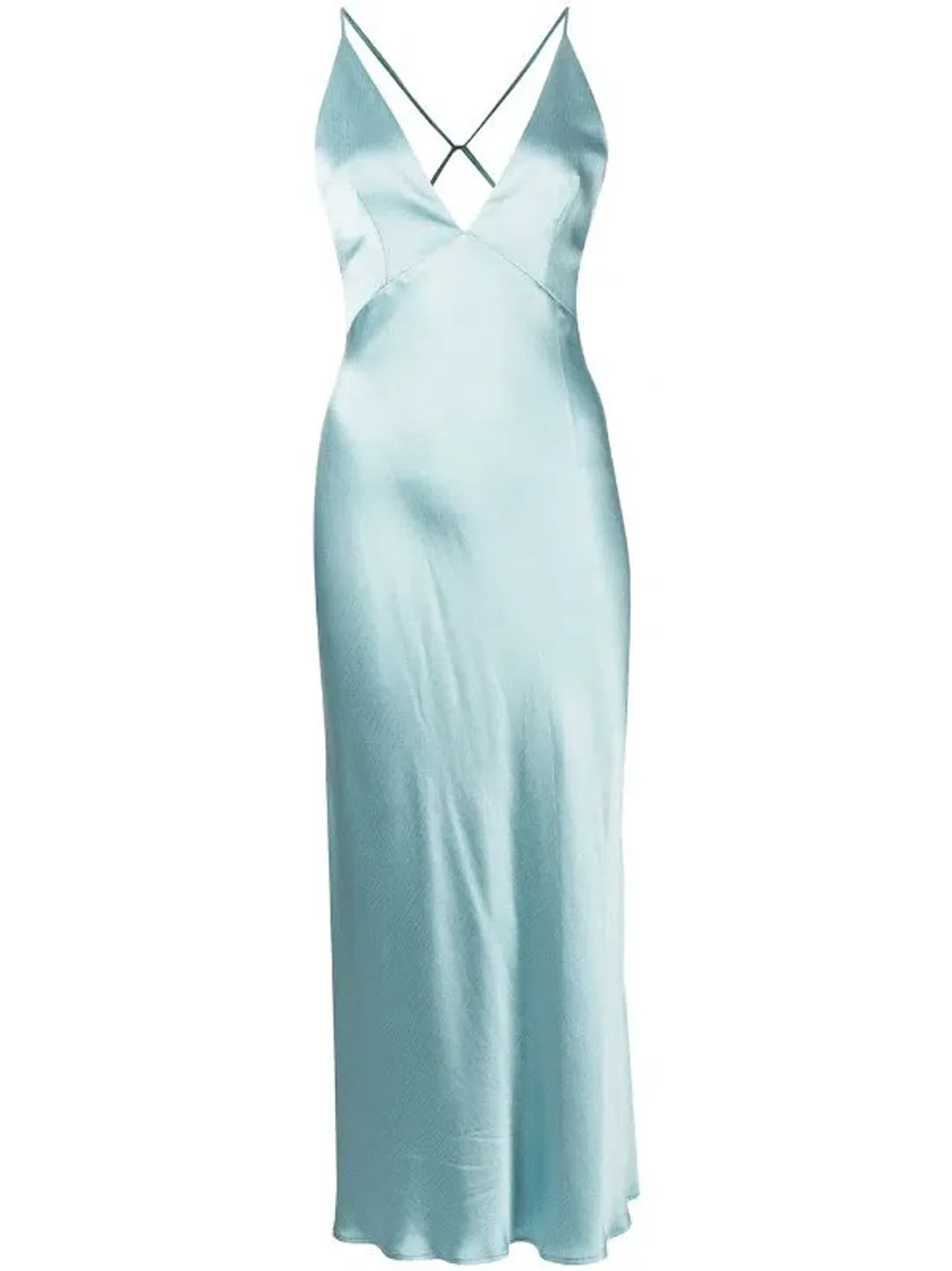 BEC & BRIDGE DUCK EGG VALENTINA MIDI DRESS - SIZE 8 AU/4 US (RRP $260) for rent on The Volte - main image