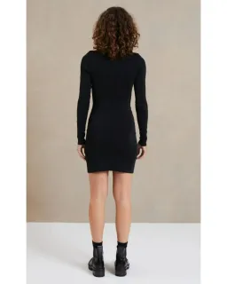 Bec & Bridge Electric Ave Long Sleeve Mini Dress Black Size AU 8 for rent on The Volte - image 2