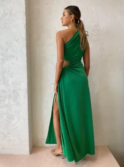 Sonya Moda Nour Maxi Dress in Forest Green Size 6  for rent on The Volte - image 6