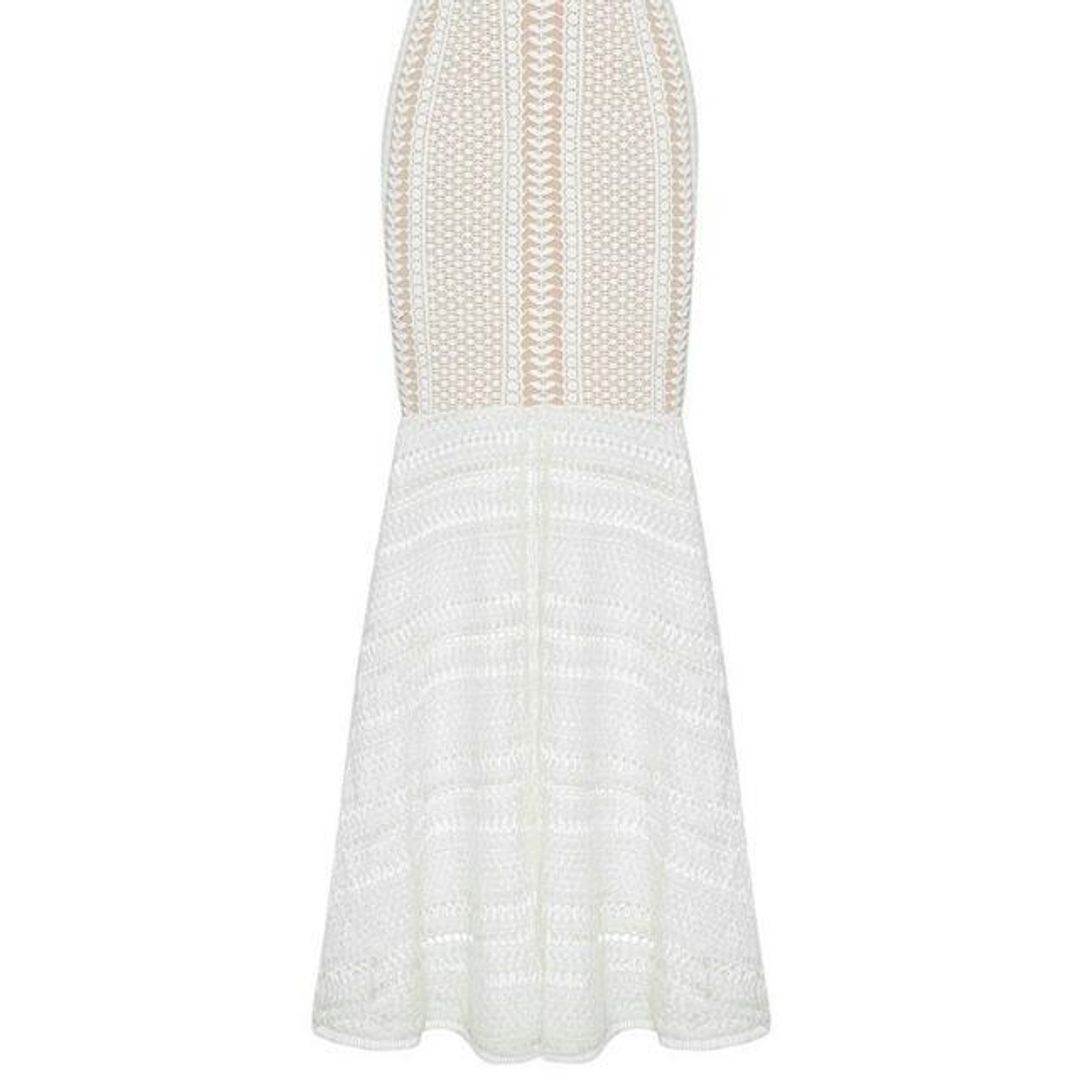 Sheike Horizons White Lace Maxi Dress for rent on The Volte - main image