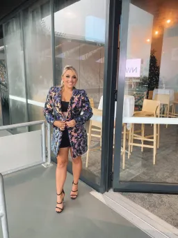 Eliya the Label The Kendra Blazer Dress Purple Size M for rent on The Volte - image 3