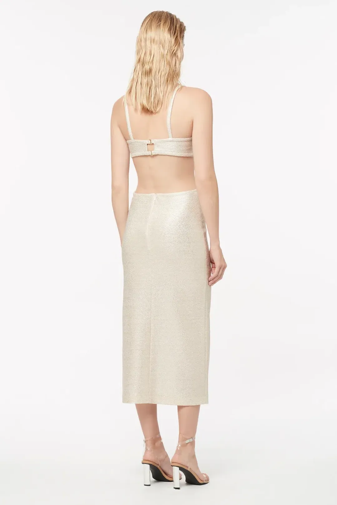 Manning Cartell Total Eclipse Cut Out Dress Soft Gold Size 6 for rent on The Volte - main image