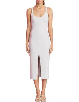 Bec & Bridge Amelie Cup Midi Dress in Pale Grey Size 10 for rent on The Volte - image 1