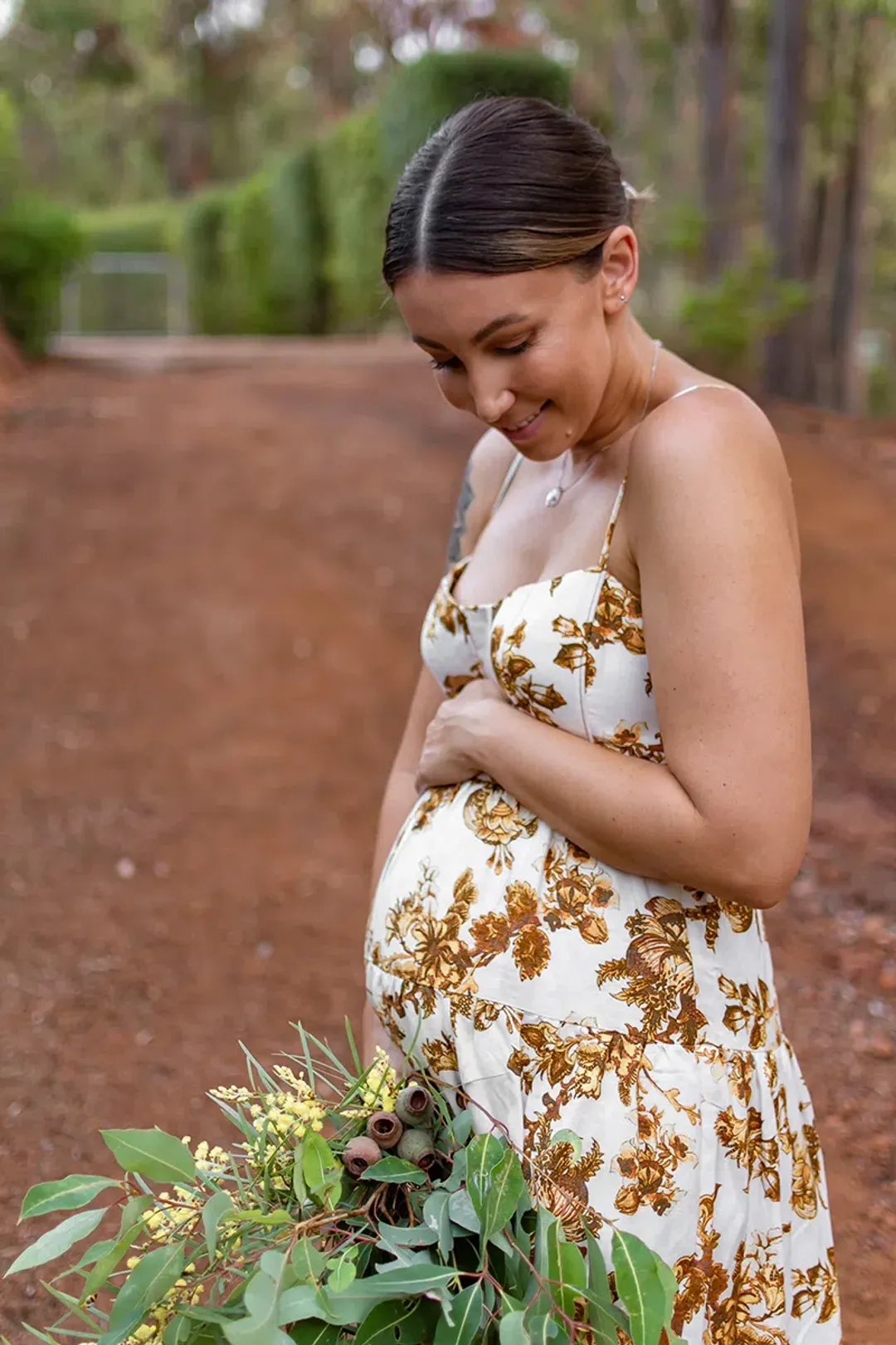 Shona Joy Bella Linen Corded Tiered Midi Dress Print Size 10 for rent on The Volte - main image