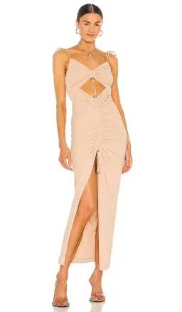 Dion Lee Gathered Butterfly Dress Nude Size 6 for rent on The Volte - image 1