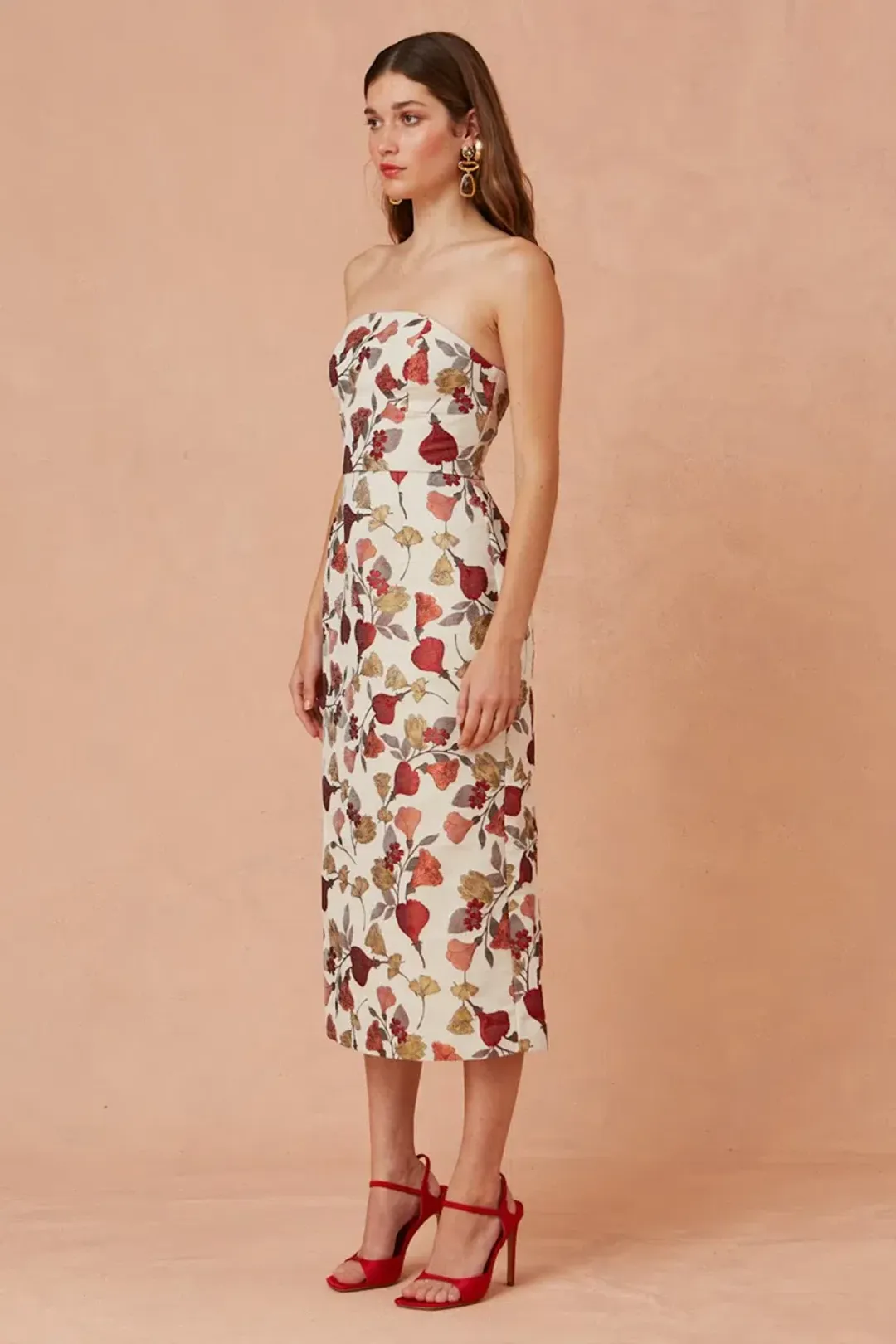 Keepsake the Label Feel Good Midi Dress Print Size 8 for rent on The Volte - main image