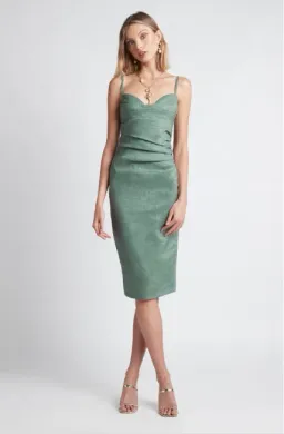 Sheike Vortex Midi Dress Sage Green Size 8 for rent on The Volte - image 2