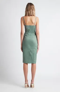 Sheike Vortex Midi Dress Sage Green Size 8 for rent on The Volte - image 4