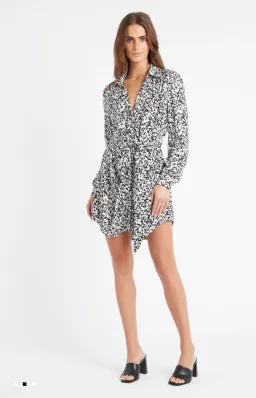 Kookai Elara Shirt Dress Multi Size 10 for rent on The Volte - image 1
