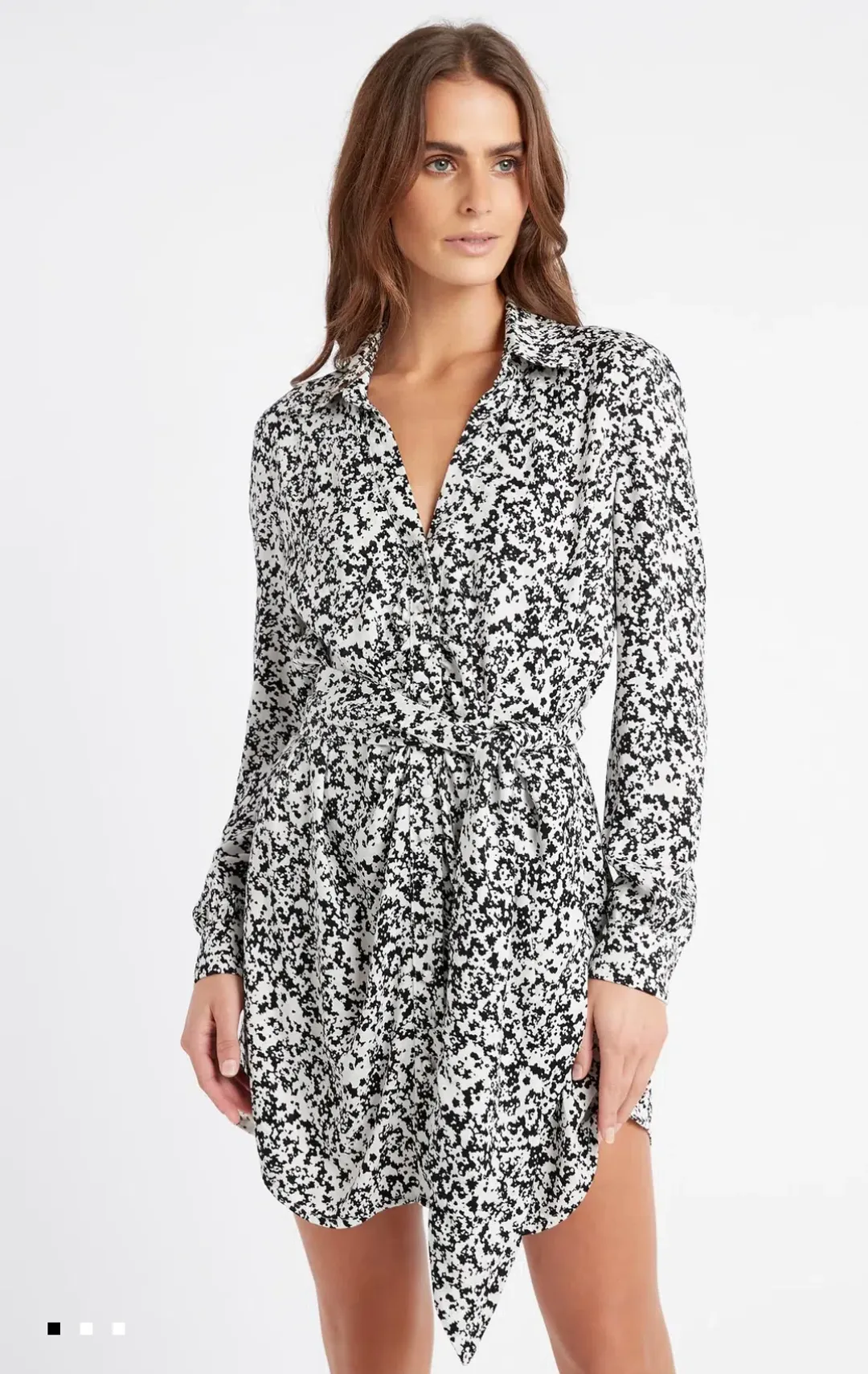 Kookai Elara Shirt Dress Multi Size 10 for rent on The Volte - main image