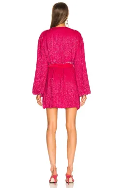 Retrofete The Gabrielle Robe Pink Size 8 for rent on The Volte - image 3