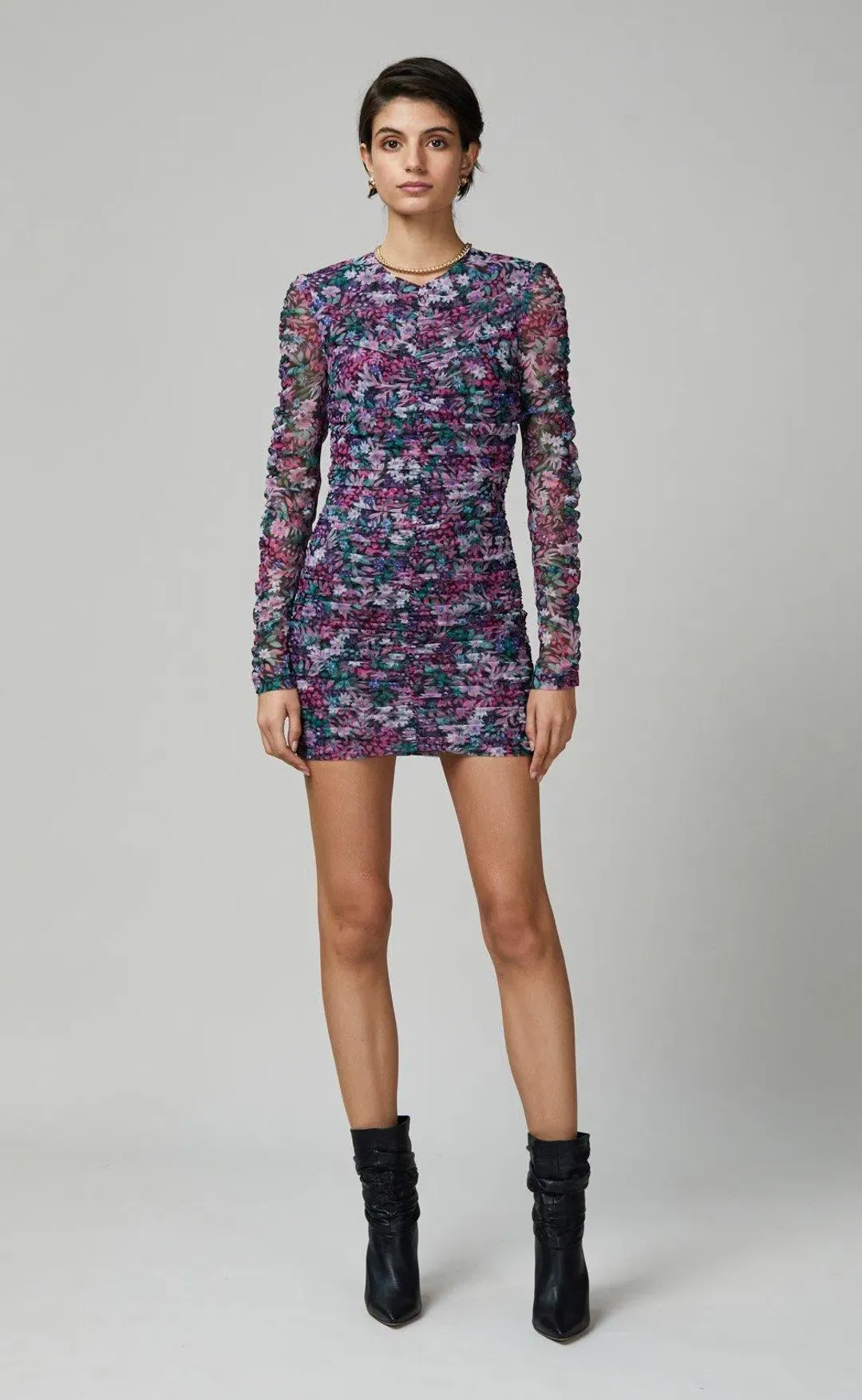 Bec & Bridge Anais Mesh Mini Dress Print Size 8 for rent on The Volte - main image