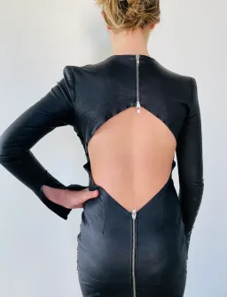 Alex Perry Long Sleeve Dress Black Size 6 for rent on The Volte - image 2