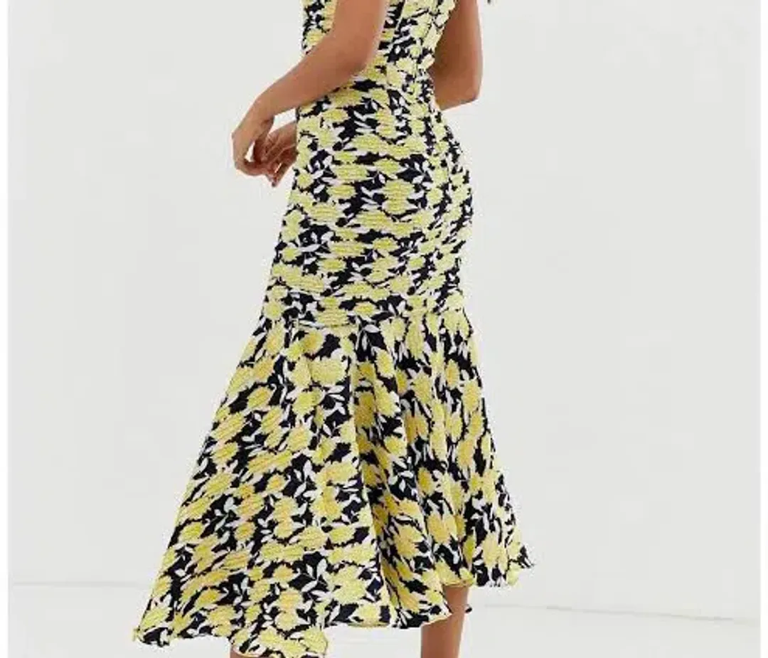 C/MEO Collective Enlight Gown Print Size 8  for rent on The Volte - main image