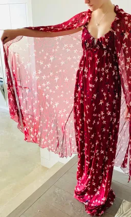 Tommy Hilfiger Star Maxi Dress Red Size 6 for rent on The Volte - image 2