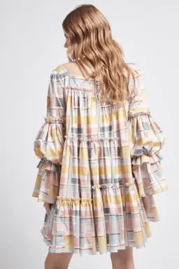 Aje L'esprit Mini Dress Summer Check Size 12 for rent on The Volte - image 3