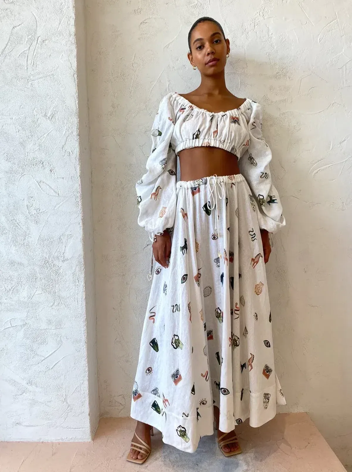 Alemais Hera Set Print Size 14 for rent on The Volte - main image