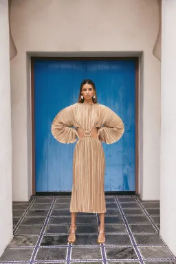 Cult Gaia Akilah Dress Brown Size 8 for rent on The Volte - image 3