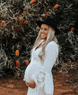 Coven & Co Stevie Robe White One Size for rent on The Volte - image 2