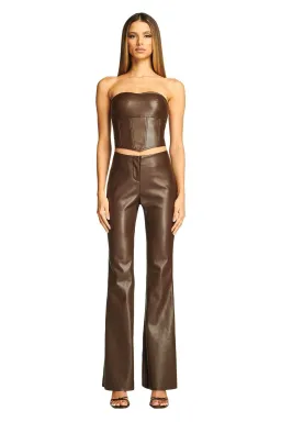 I.AM.GIA Vena Top & Estyn Pants Set Brown Size 6 for rent on The Volte - image 1